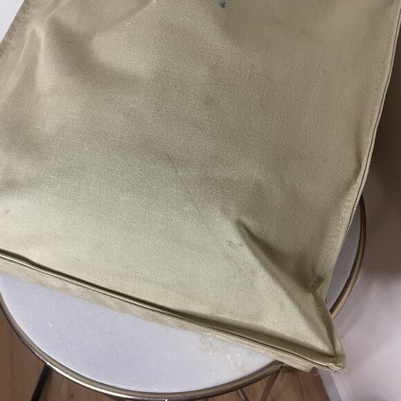 VTG 70s Tennis Racquet Balls Tote Tan Canvas Gear Bag Pickleball Retro Hipster - Picture 9 of 16